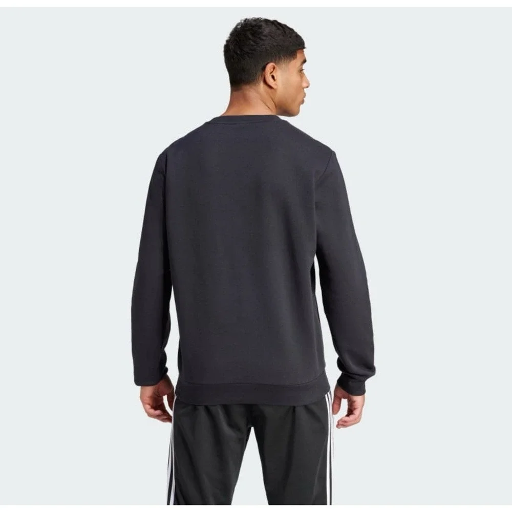 adidas men's Essentials Fleece Sweatshirt Feel Cozy Sweater Black Size 2XL New
